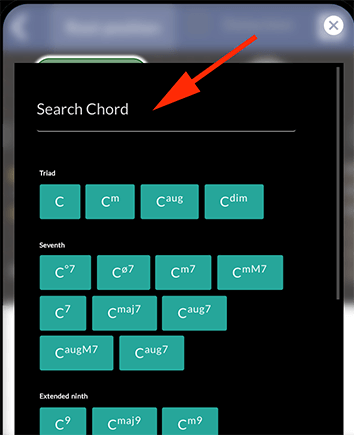 Search chord