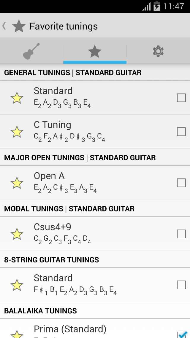 Guitar Tuner Android ProGuitar